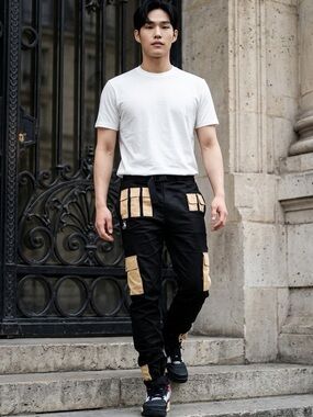 NWT The Hideout Clothing Co Men’s Technical Cargo Joggers Pants - Size L 34/36